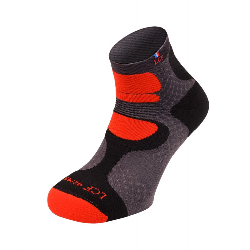 La Chaussette de France Running modele Nepal gris et orange