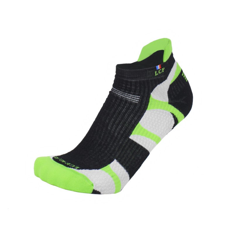 La Chaussette de France Running modele Mercury noir/vert