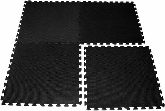 Lot de 4 dalles mini tatamis tapis de sol emboitables Bodyone 60cm x 60cm x 1.2 cm