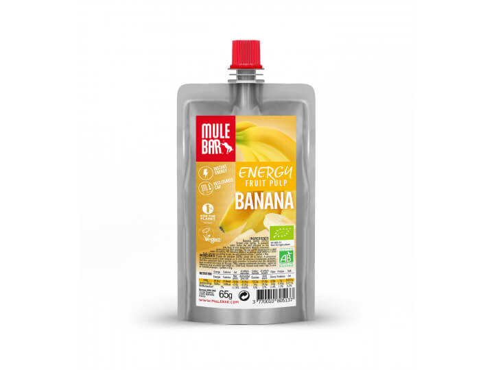 Pulpes de fruits Bio Vegan 65g Mule bar Banane