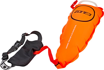 Bouée Swim Safety Belt with Tow Float Pouch Orange Zone3