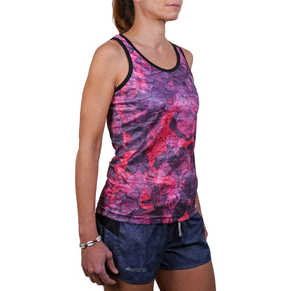 Débardeur femme Wild tee modele Tank MOP Red rose