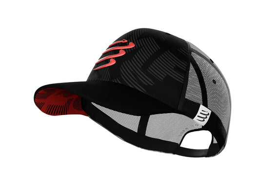 Casquette Compressport noir Trucker