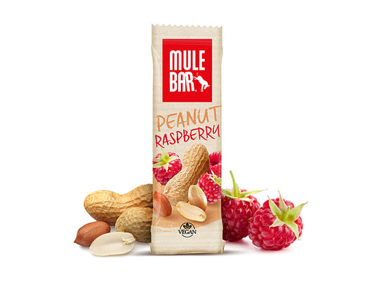 Barre énergétique vegan Mulebar 40g / Cacahuète Framboise