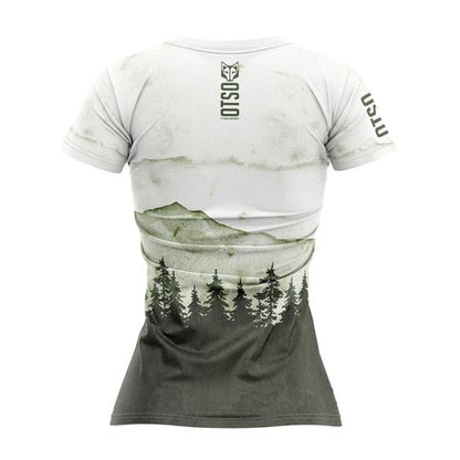 Tee-shirt manches courtes femme Otso Forest blanc