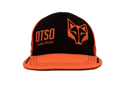 Casquette Otso orange fluo et noir S/M