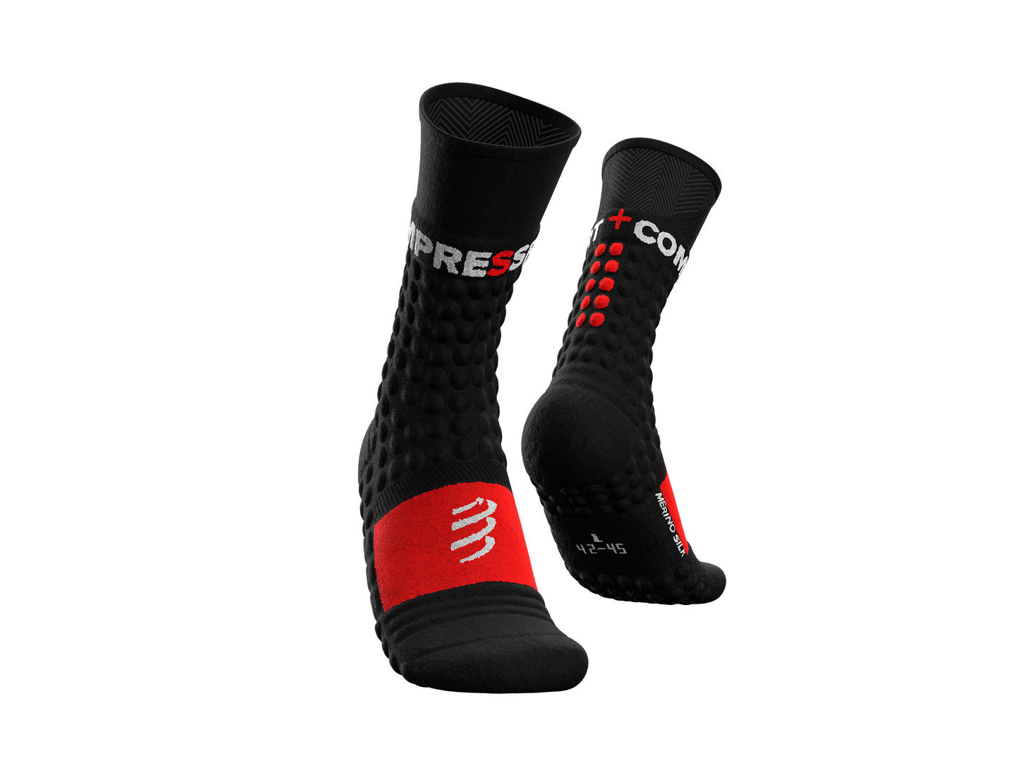 Chaussettes montantes compressport noir