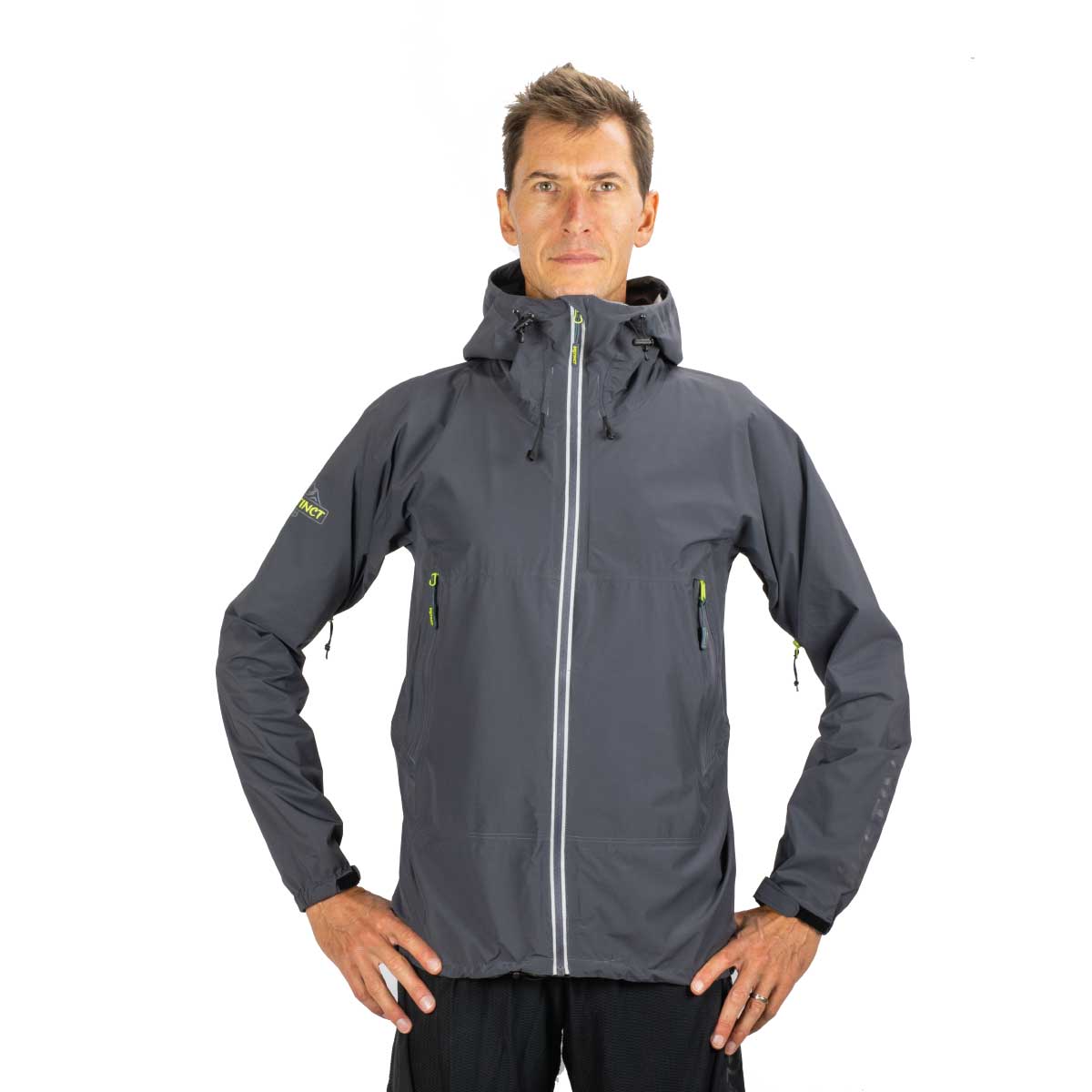 Veste imperméable Homme Instinct  Ultra trail étanche gris