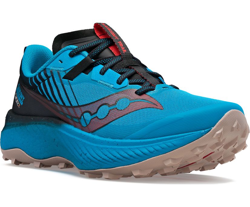 Chaussure de trail Endorphin Edge Saucony homme bleu