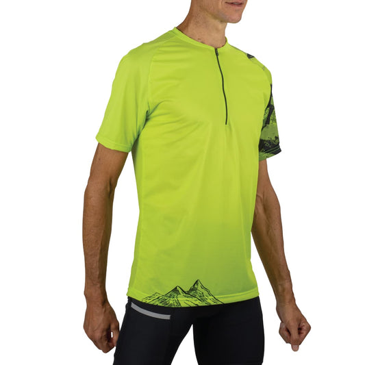 Maillot 1/2 Zip Trail Instinct Jaune