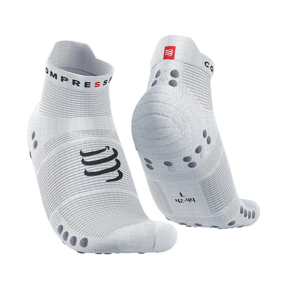 Chaussettes Compressport Pro Racing Socks v4.0 run Blanc Alloy