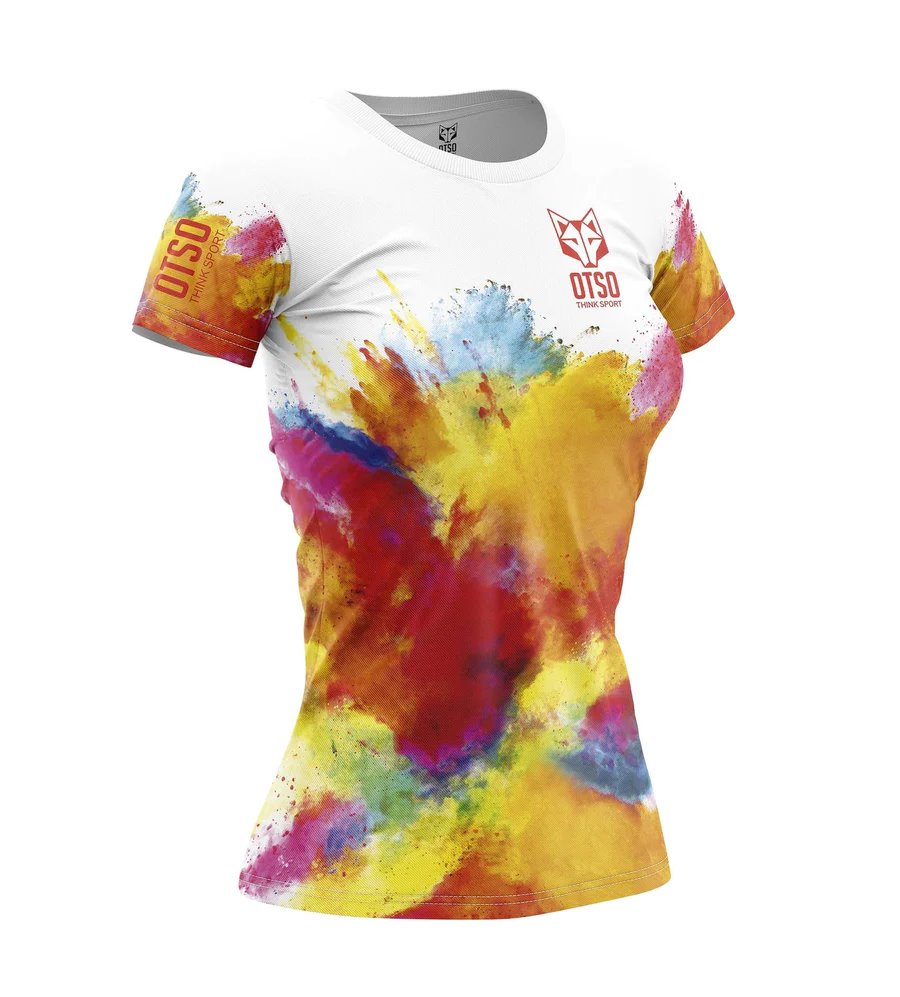 Tee-shirt manches courtes femme Otso Color blanc