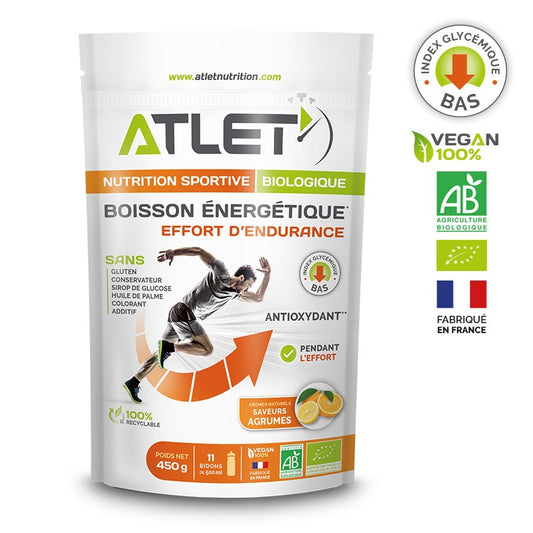 Boisson d'effort energetique Atlet agrumes 450 g