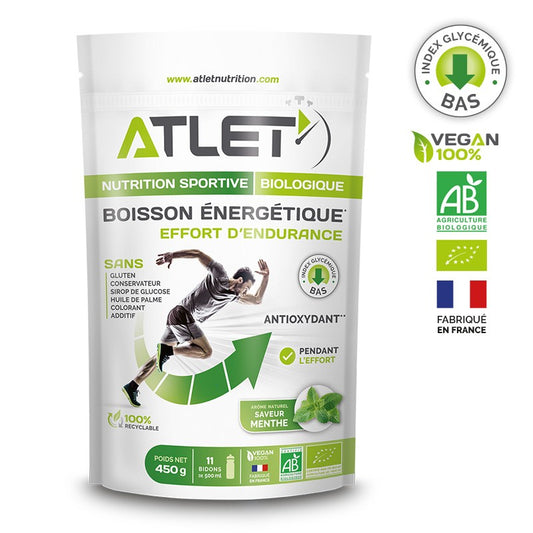 Boisson d'effort energetique Atlet menthe 450 g