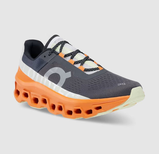 Chaussure Route Cloudmonster homme ON Running gris orange