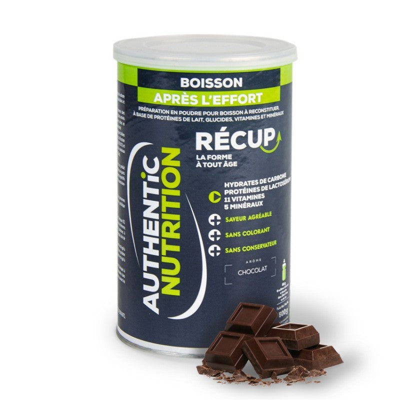 Boisson de recuperation Recup Authentic nutirion chocolat noir