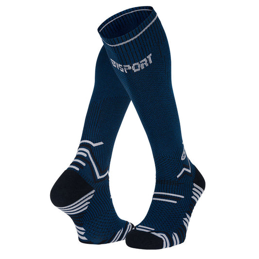 Chaussettes Trail Compression bleu noir BV Sport