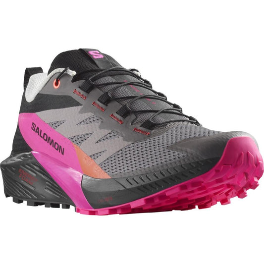 Chaussure de Trail Sense Ride 5 femme noir rose Salomon