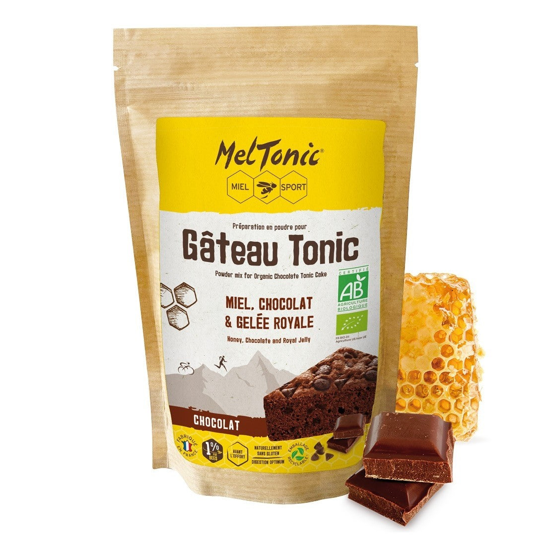 Gâteau énergétique bio Chocolat miel gelée royale Meltonic