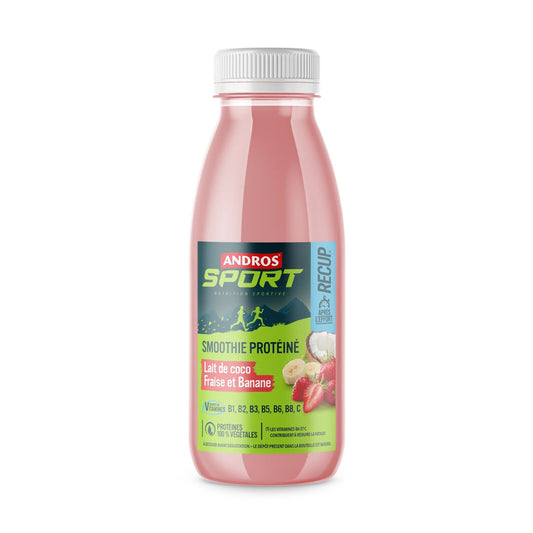 Boisson Smoothie fruité et protéiné PROTÉINÉ LAIT DE COCO - FRAISE - BANANE 330 ML