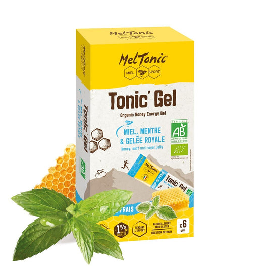 Gel énergétique Coup de frais bio Miel menthe gelée Meltonic