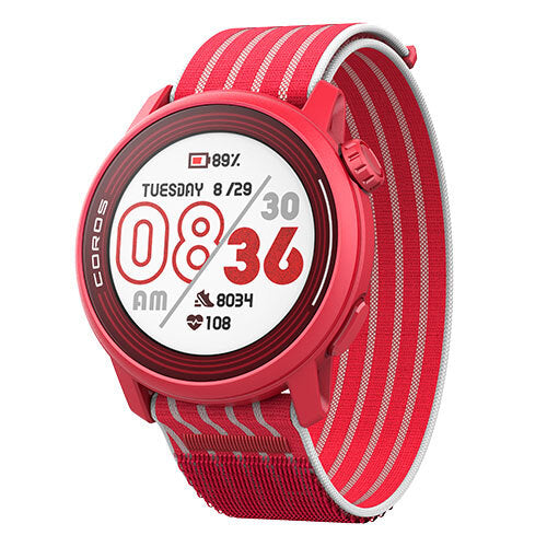 Montre cardio gps Coros WATCH Pace 3 Nylon Rouge