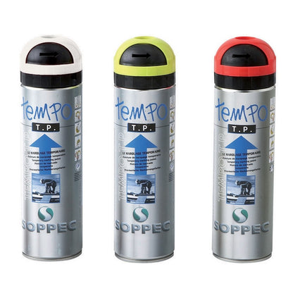 Bombe traceur Fluorescent ephemere a base de craie couleurs au choix