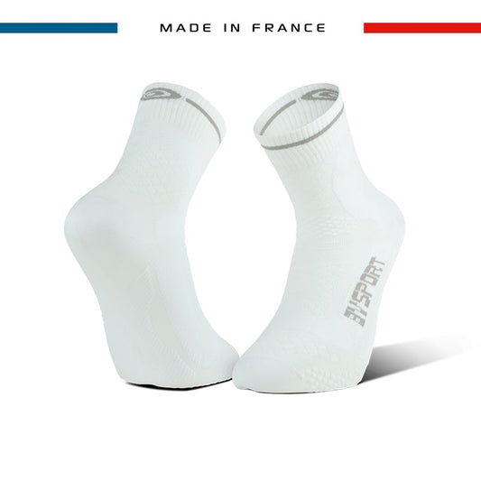 Chaussettes Vélo bike Elite BVSPORT Blanc