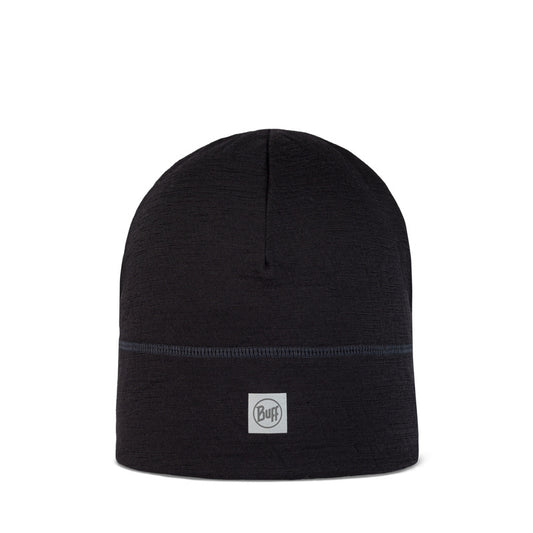 Bonnet Buff Merino beanie solid noir