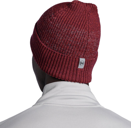 Bonnet Merino Active Buff solid garnet