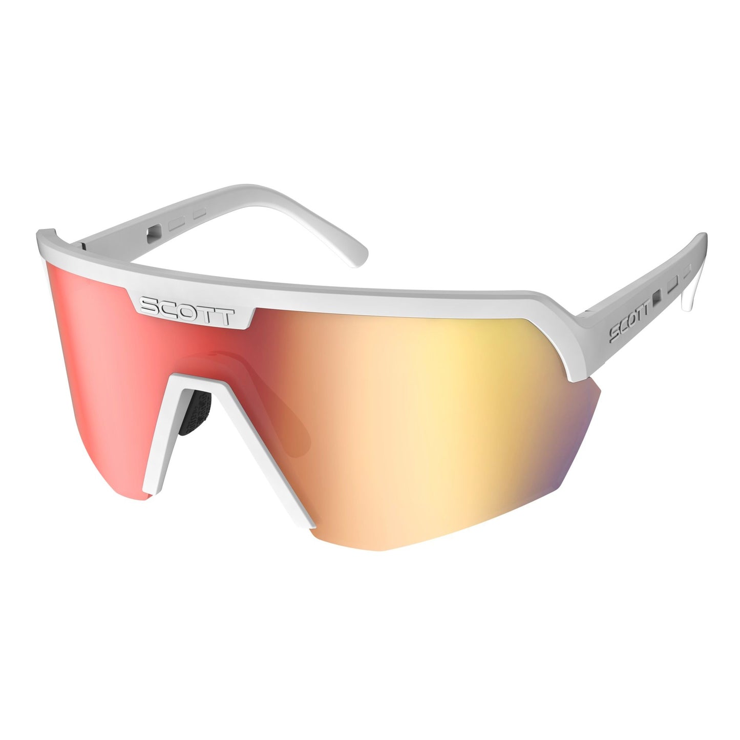 Lunettes Scott SPORT PRO SHIELD white matt / red chrome