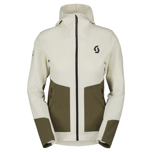 Veste coupe vent et chaude Softshell Femme SCOTT Beige kaki