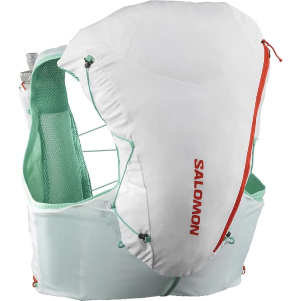 Sac de trail Salomon Adv Skin 12 blanc et vert electrique