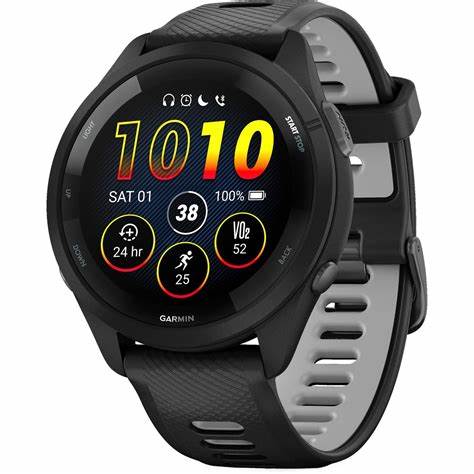 Montre cardio gps Garmin Forerunner 265 Noire