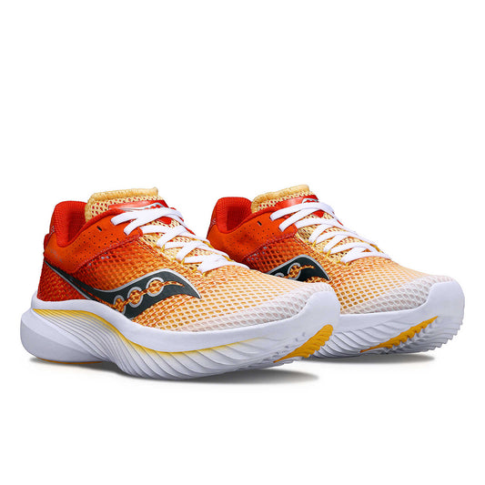 Chaussure de Route Saucony femme Kinvara 14 blanc et orange