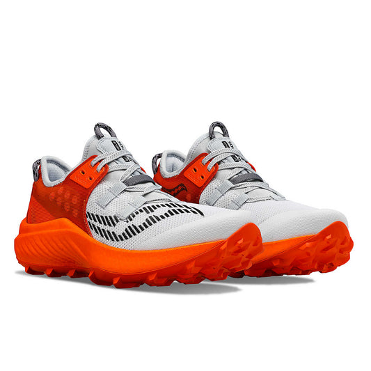 Chaussure de trail Endorphin Rift Saucony homme blanc orange