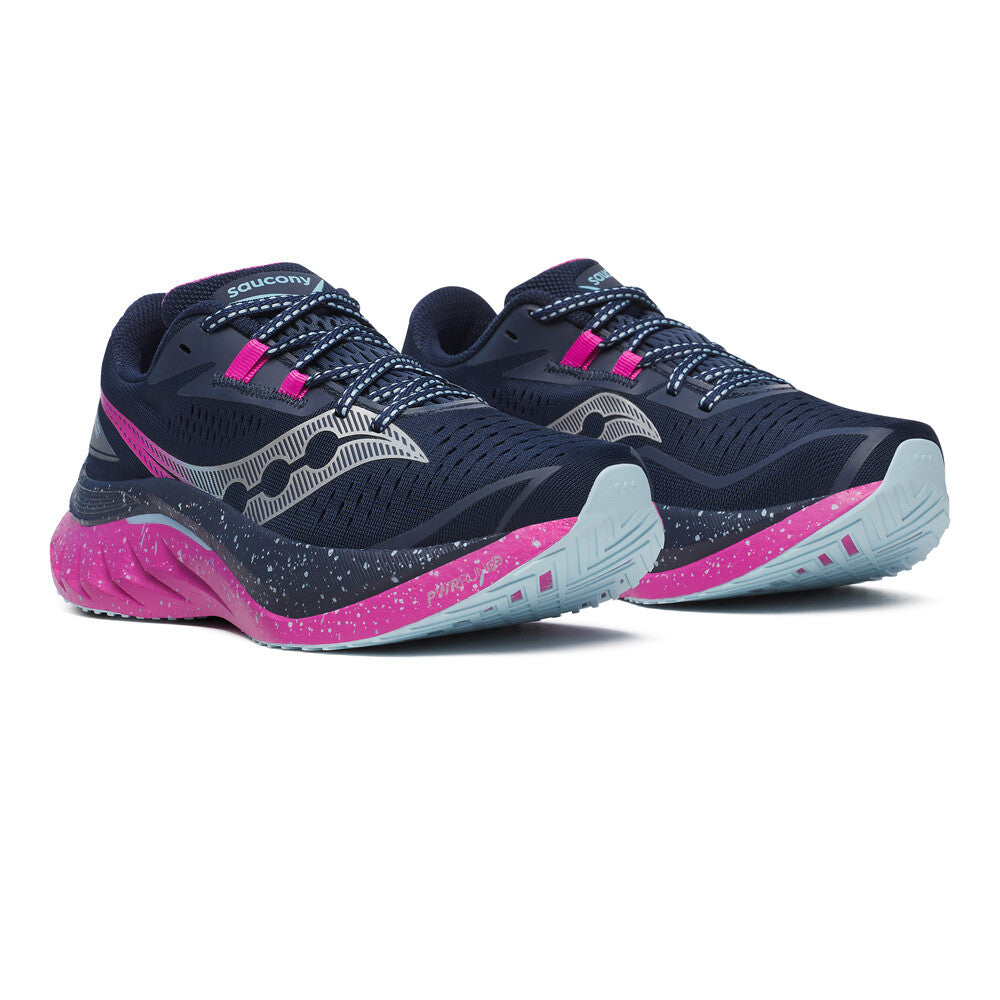 Chaussure Route Endorphin speed 4 Saucony femme navy fuschia