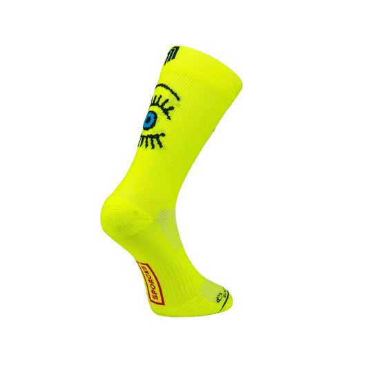 Chaussettes Sporcks Eye Jaune fluo