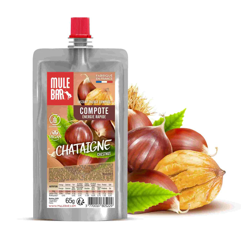 Compote énergétique Mule bar vegan 65g / Châtaigne