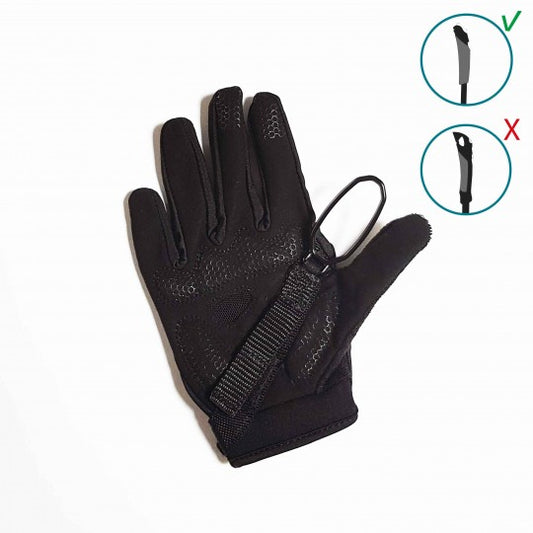 Gants détachables Viper + pour batons de trail Guidetti noir