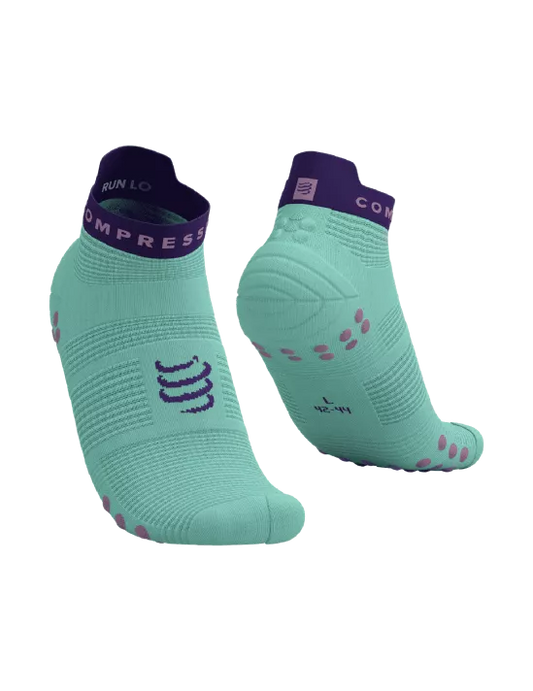 Chaussettes Compressport Pro Racing Socks v4.0 Bleu Violet hauteur low