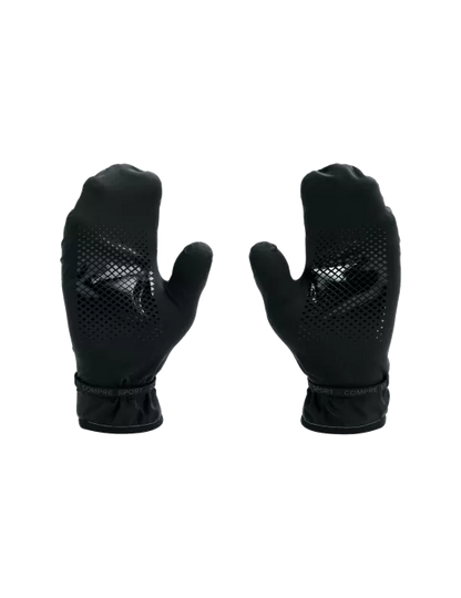 Gants mitaines hurricane Etanches Compressport noir