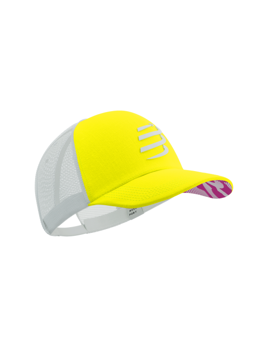 Casquette Compressport Safe jaune/blanc